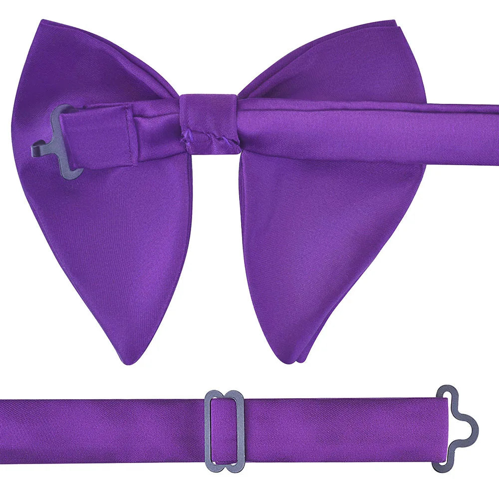 GUSLESON mode rose Champagne bleu solide noeud papillon pour hommes classique grand noeud papillon pour fête de mariage nœud papillon adulte hommes cravate