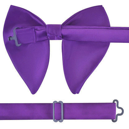 GUSLESON mode rose Champagne bleu solide noeud papillon pour hommes classique grand noeud papillon pour fête de mariage nœud papillon adulte hommes cravate