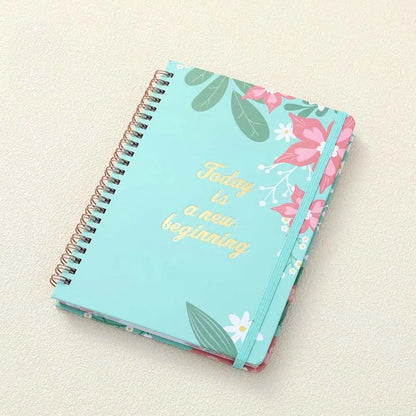 80 feuilles A5 bloc-notes anglais impression florale à faire liste bobine cahier gestion du temps Portable calendrier planificateur bloc-notes étudiant