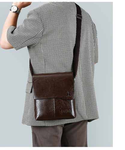 Marque de luxe Vintage sacs de messager hommes en cuir sac à bandoulière homme sac à main marron noir sac latéral affaires sac à bandoulière pour hommes