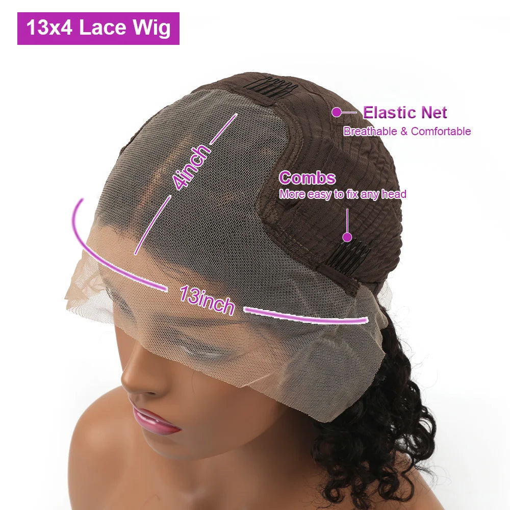 613 Blonde Bob perruques cheveux humains court droit 13X4 HD dentelle avant perruques coloré brésilien 100% cheveux humains 16 pouces cosplay 200% perruque brésilienne	cheveux humain naturel perruque courte