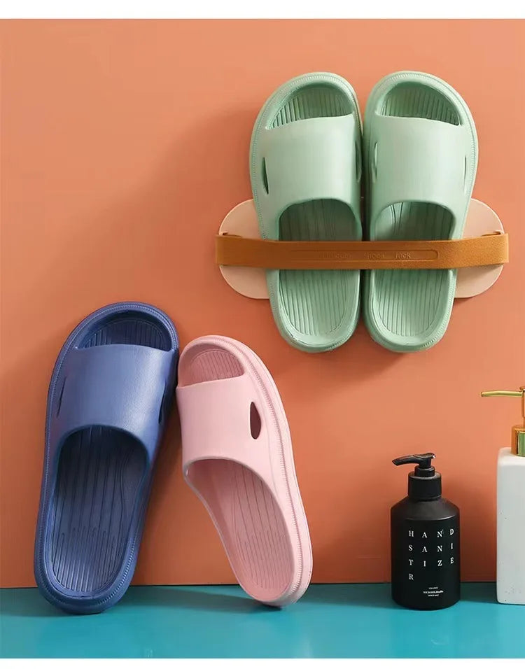 Pantoufles d'Été Confortables et Antidérapantes pour Couple, Sandales Légères à la Mode, pour l'Intérieur et la Maison, Tongs pour Femme et Homme