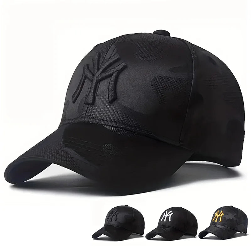 Chapeaux de baseball CamSolomon avec broderie de lettres, chapeaux décontractés réglables, chapeau de protection solaire, mode extérieure, printemps et automne
