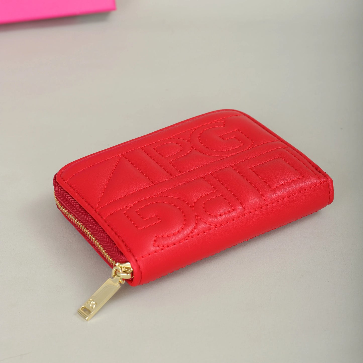 PG PATSY GARIS mode classique rétro hommes et femmes portefeuille universel lettre imprimé Portable sac de carte zéro portefeuille