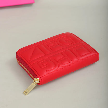 PG PATSY GARIS mode classique rétro hommes et femmes portefeuille universel lettre imprimé Portable sac de carte zéro portefeuille