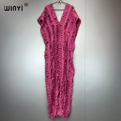 WINYI été Original ajouré ample denim combinaison mode couvrir