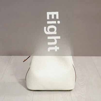 Sac à lunch en cuir de vachette véritable, panier alimentaire E27, sac à main de pique-nique Amazon, poignée supérieure souple, 2024 importé