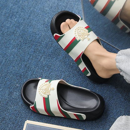 YRZL pantoufles pour hommes léger antidérapant EVA diapositives grande taille chaussures de plage d'été confortable mode sandales à semelle épaisse pour hommes