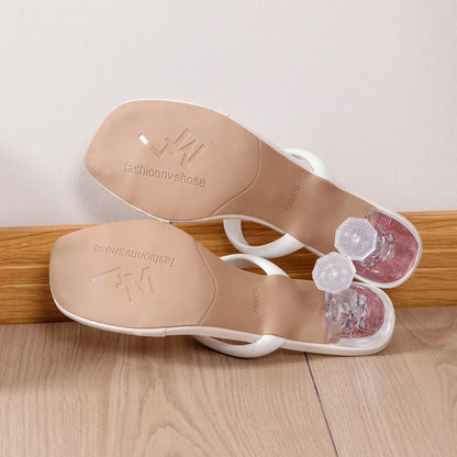 Sandales à Talons Hauts et Bande Étroite pour Femme, Chaussures de ix, Nouvelle Collection