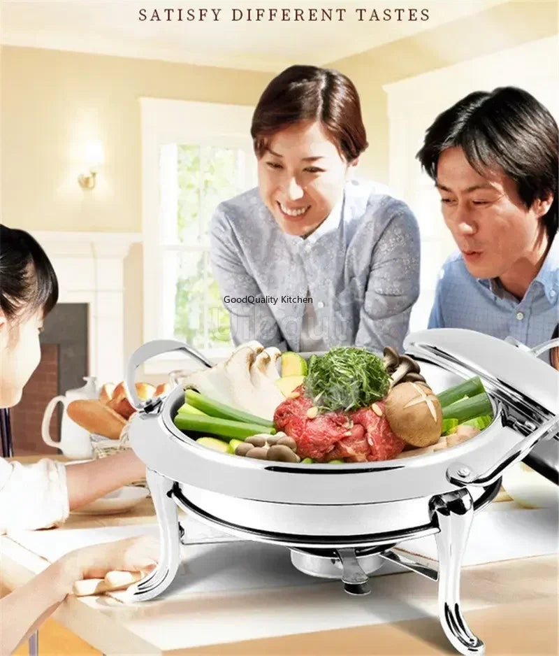 Pot à alcool en acier inoxydable, or sec, petit marmite, restaurant, hôtel, ménage commercial, shabu, pot à frire, réchaud de mariage