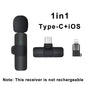 Microphone Lavalier sans fil, Mini micro d'enregistrement Audio et vidéo Portable pour iPhone Android, diffusion en direct et jeu