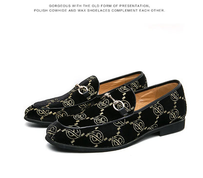 Mocassins de Luxe en Cuir Suédé pour Homme, Chaussures de Grande Taille, Décontractées, de Styliste, pour Robe de Mariée, Plates, Bleues