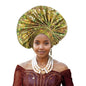 Turban africain nigérian, Bonnet Hijab Auto Gele, couvre-chef déjà fabriqué Sego Gele, bandeau pour fête de mariage