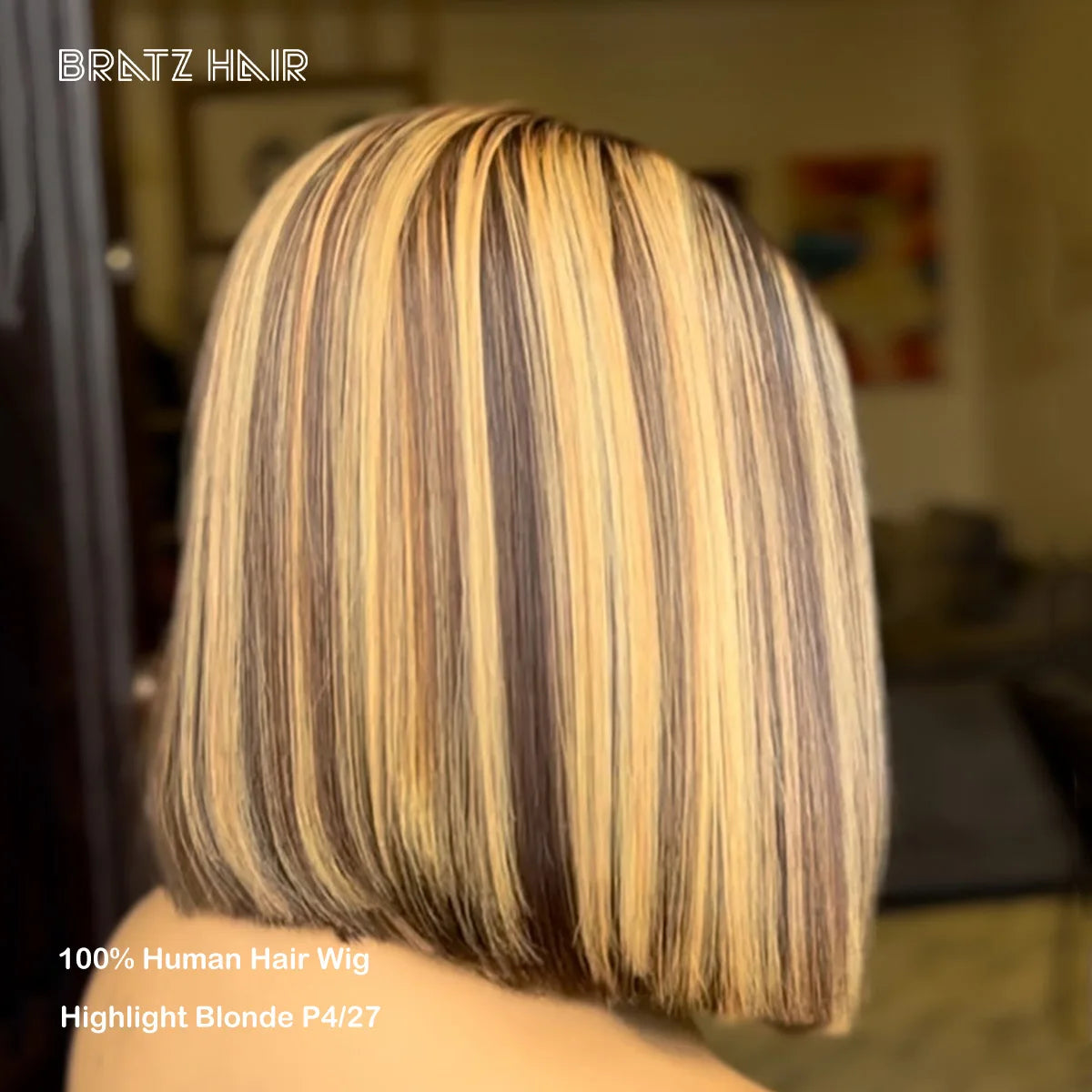 Super Double dessiné droit 4x4 5x5 dentelle Clsoure mettre en évidence P4/27 Bob perruque cheveux humains couleur Piano 13x6 13x4 HD dentelle avant Bob perruques