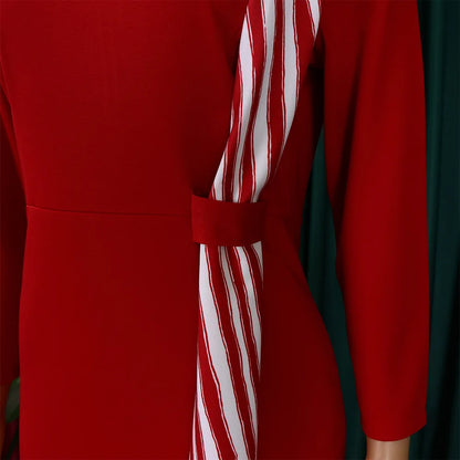 FairyShely 2025 Sexy Patchwork grande taille robe de Club femmes à manches longues grandes robes dame coupe ajustée fête robe courbe serrée