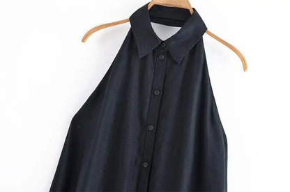 Robes d'été femmes 2025 nouveau cou-pendu élégant longue robe de vacances femmes rue Chic jeunesse robe de mode ample