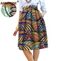 2025 été Original Style africain vêtement jupe Midi pour les femmes privé personnalisé de haute qualité Batik coton Femmal vêtements A 722704