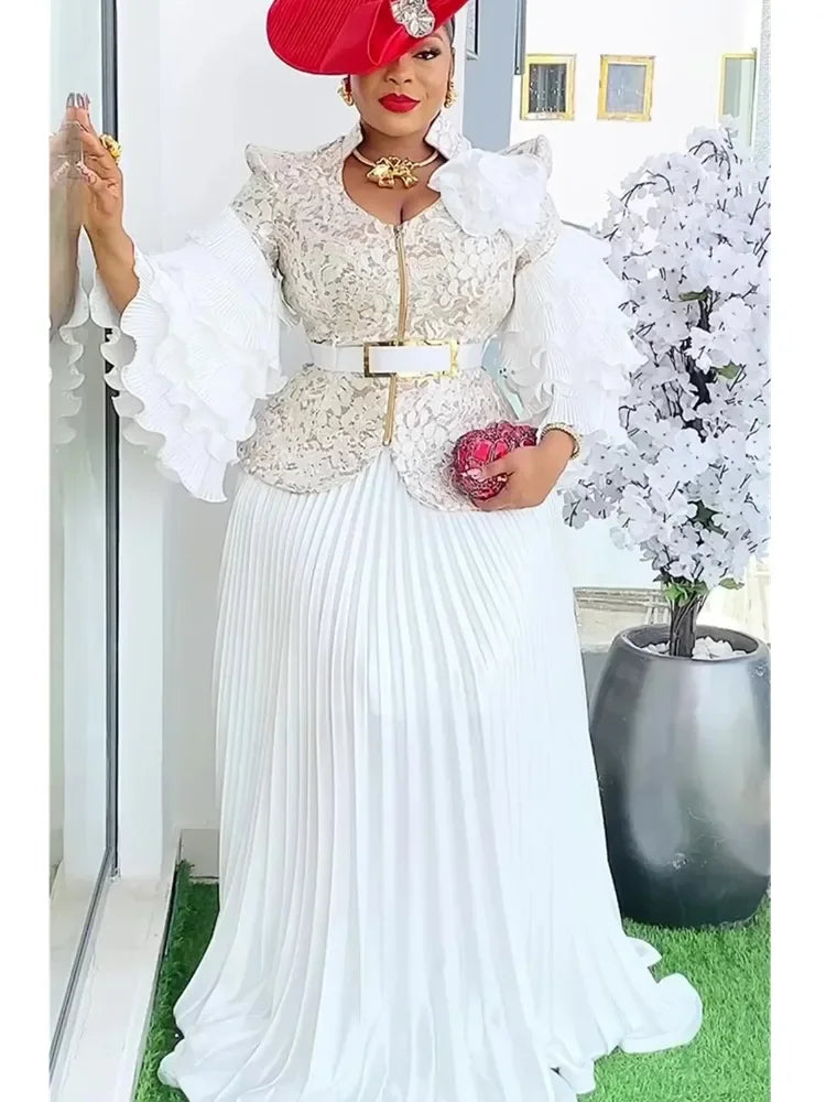 Vêtements africains pour femmes, ensemble 2 pièces, hauts et jupes, costumes Dashiki Ankara 2025, tenues, robe, grande taille, robes de fête de mariage