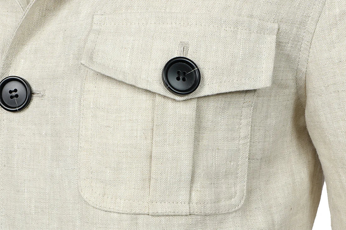 Hommes manteaux Safari veste lin britannique rétro Gentry costume poches vêtements d'extérieur mode couleur unie mâle hauts Ropa Hombre