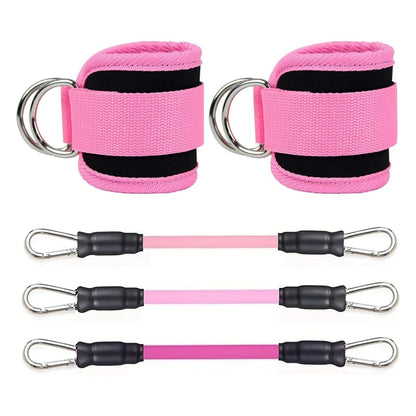 Sangles de cheville bandes de résistance ensemble Fitness entraînement équipement d'exercice cheville poids Yoga élastique Fitness bande pour salle de sport homme femme