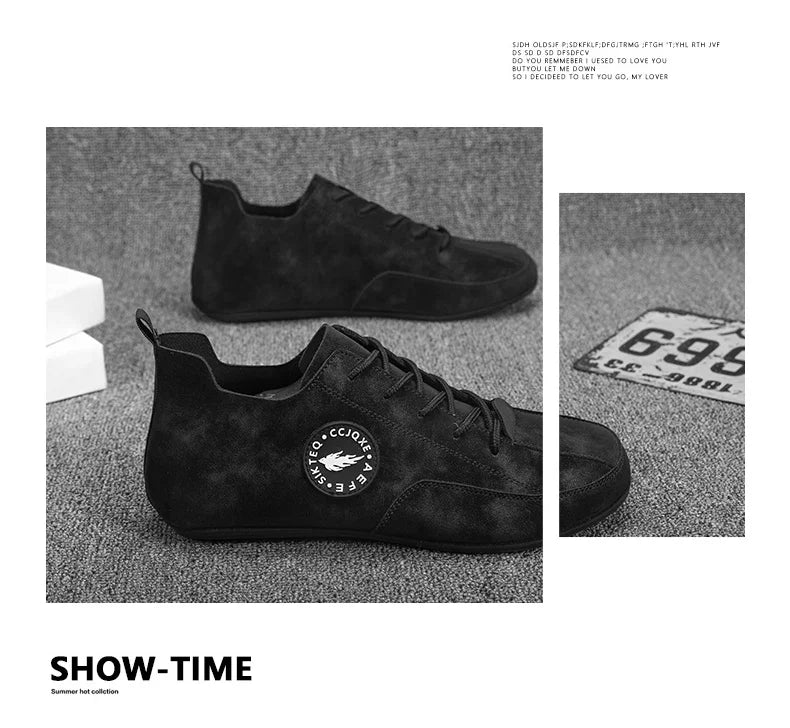 MAEDEF mocassins pour hommes léger conduite décontracté fond mince chaussures plates semelle souple confortable antidérapant à lacets chaussures de marche hommes