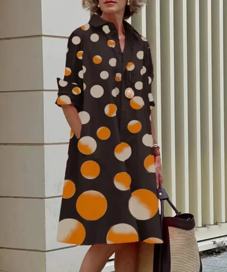 Mcdv-Robe chemise blanche longue pour femme, robe coréenne décontractée, robe rétro, cardigan asymétrique, taille moyenne, printemps et automne