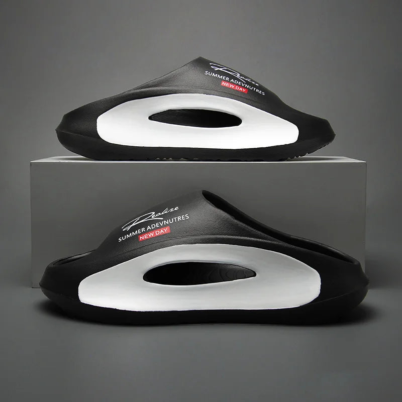 Pantoufles d'été EVA pour salle de bain, plage antidérapante et Anti-odeur, vêtements d'extérieur pour Couple, pantoufles froides à clipser pour hommes, nouvelle collection
