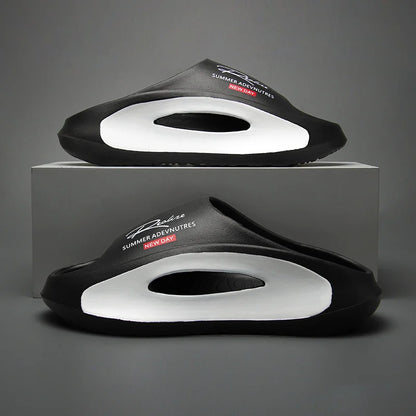 Pantoufles d'été EVA pour salle de bain, plage antidérapante et Anti-odeur, vêtements d'extérieur pour Couple, pantoufles froides à clipser pour hommes, nouvelle collection