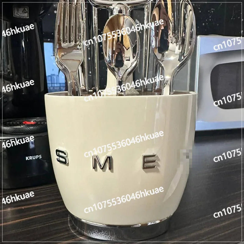 Support à fourchettes en acier inoxydable, étagère de cuisine rétro pour la maison, résistant à la rouille et Durable, rangement de vaisselle nordique