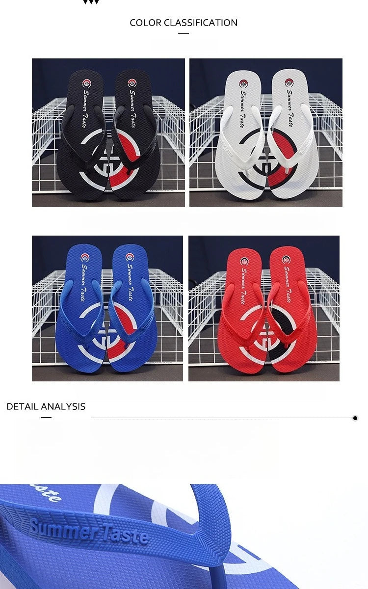 Nouveaux tongs antidérapantes pour hommes, sandales de plage tendance pour couples, motifs uniques, diapositives d'été unisexes durables pour l'extérieur, pour vêtements décontractés