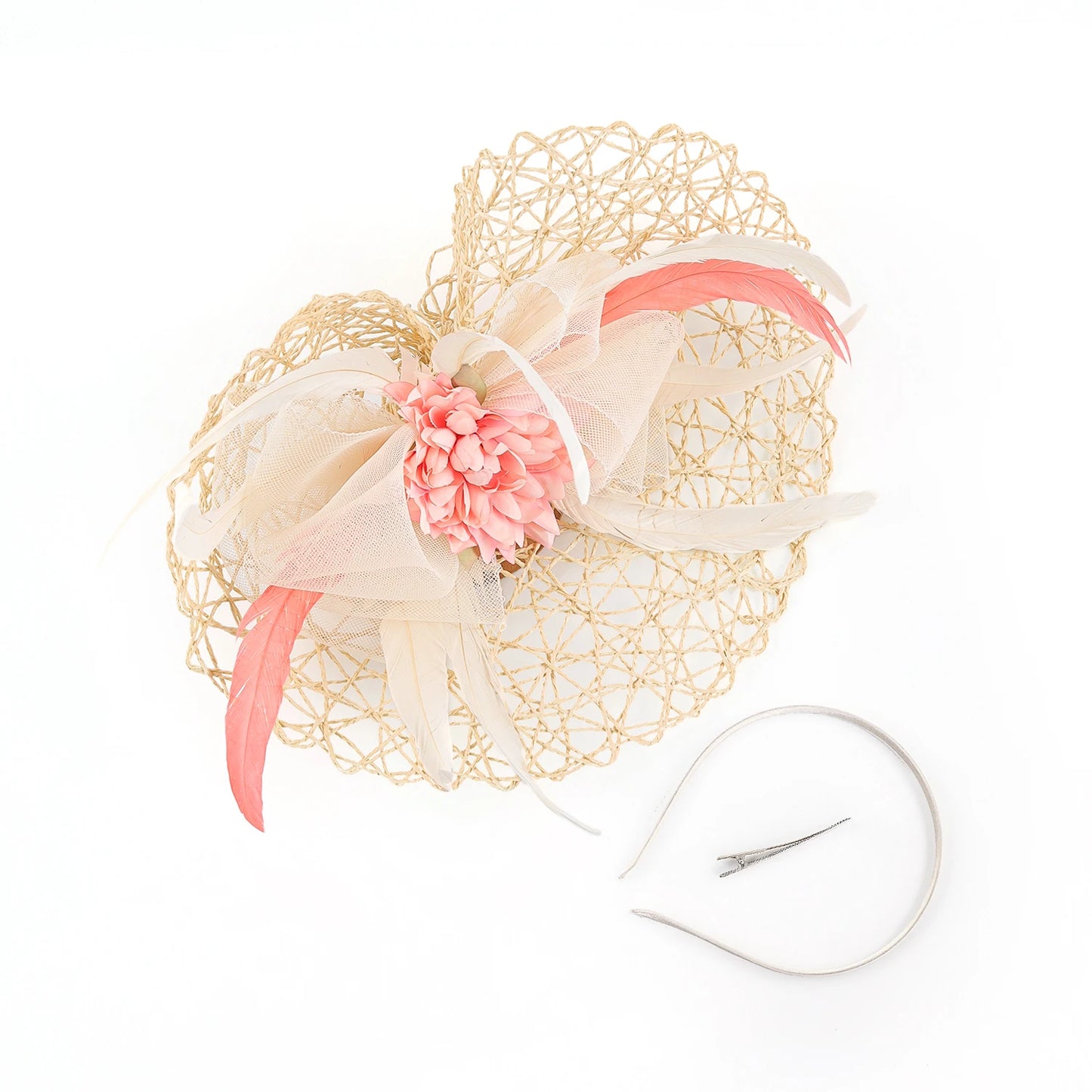 Chapeau fascinateur en plumes et fleurs, Design Unique, chapeau Derby pour fête de thé, mascarade, décoration de cheveux, cadeau de noël pour femmes