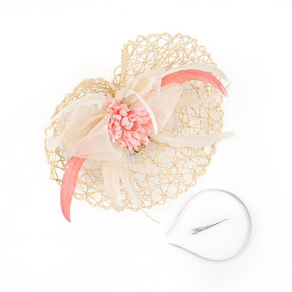 Chapeau fascinateur en plumes et fleurs, Design Unique, chapeau Derby pour fête de thé, mascarade, décoration de cheveux, cadeau de noël pour femmes