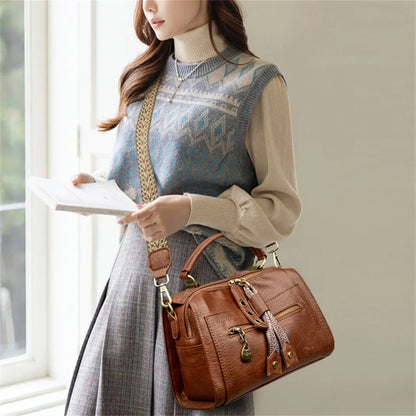 Femmes en cuir souple sacs à poignée supérieure sacs à Main de créateur de luxe dames grand Sac à bandoulière fourre-tout décontracté Sac de transport A Main