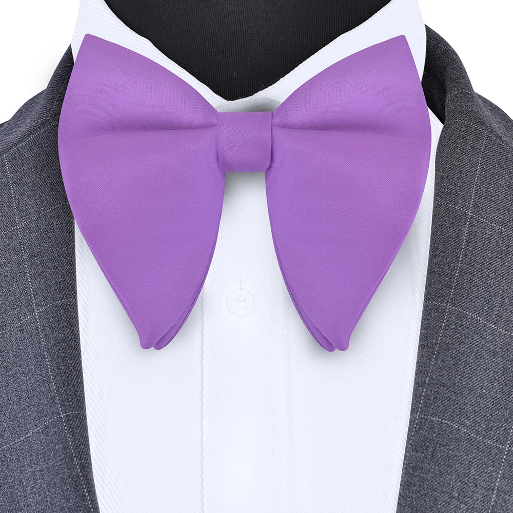 GUSLESON mode rose Champagne bleu solide noeud papillon pour hommes classique grand noeud papillon pour fête de mariage nœud papillon adulte hommes cravate