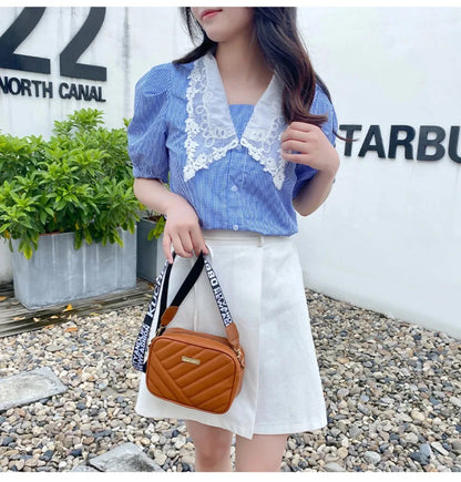 Sac à bandoulière en PU pour femmes, sac à bandoulière pour appareil photo, sac pour téléphone portable, sac à bandoulière décontracté de bonne qualité