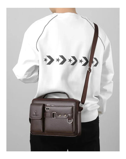 2024 nouveaux hommes sac à bandoulière pour 10.4 "Ipad PU cuir affaires sacs à main hommes sacs de messager mode homme sac à bandoulière