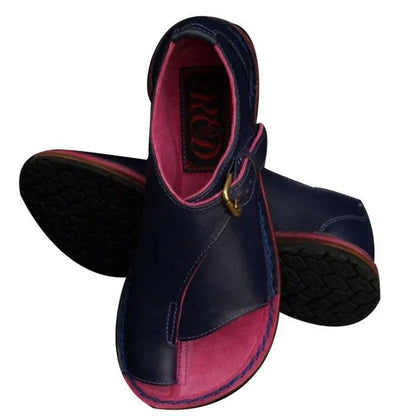 Femmes sandales chaussures d'été pour femmes rétro en cuir PU Peep Toe femmes pantoufle 2025 nouvelle plage boucle sangle plat Sandalias De Mujer