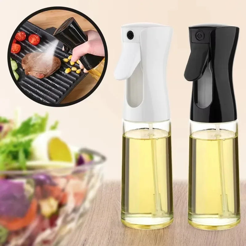 Spray d'huile pour la cuisson, bouteille distributrice d'huile d'olive, pulvérisateur, brume, vinaigre d'huile de qualité alimentaire réutilisable, bouteille de pulvérisation, accessoires de cuisine