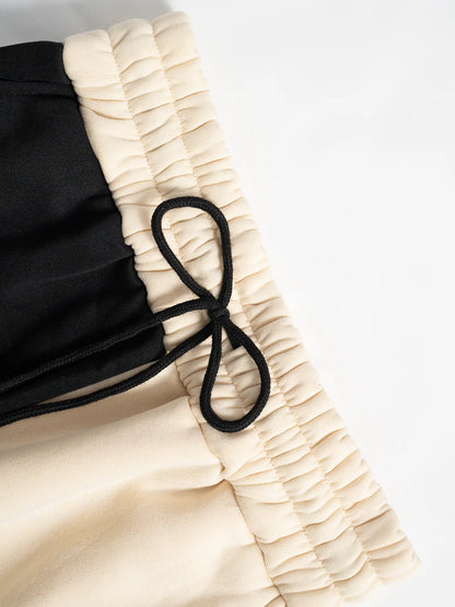 veste sport deux pièces ample pour femmes, ensemble assorti, survêtement à capuche, fermeture éclair bloquée, vêtements d'extérieur courts, pantalon Cargo avec cordon de serrage, automne hiver