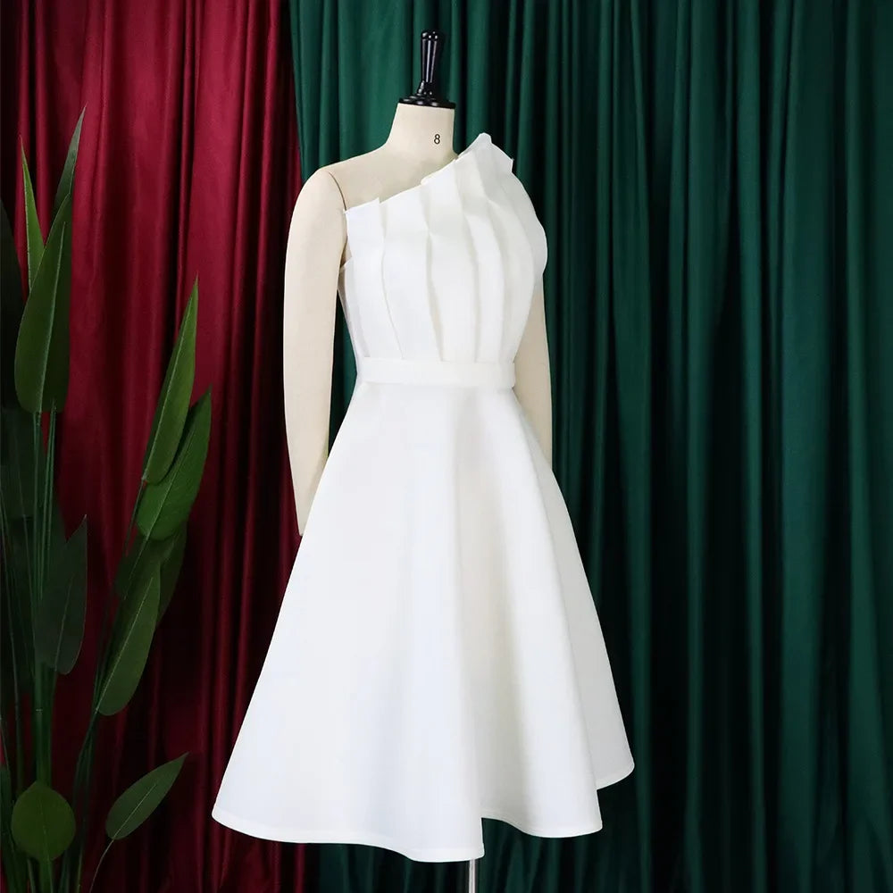 Vêtements africains robes de soirée de mariage africaines pour femmes élégantes 2024 été afrique sans manches Polyester soirée robe mi-longue robes