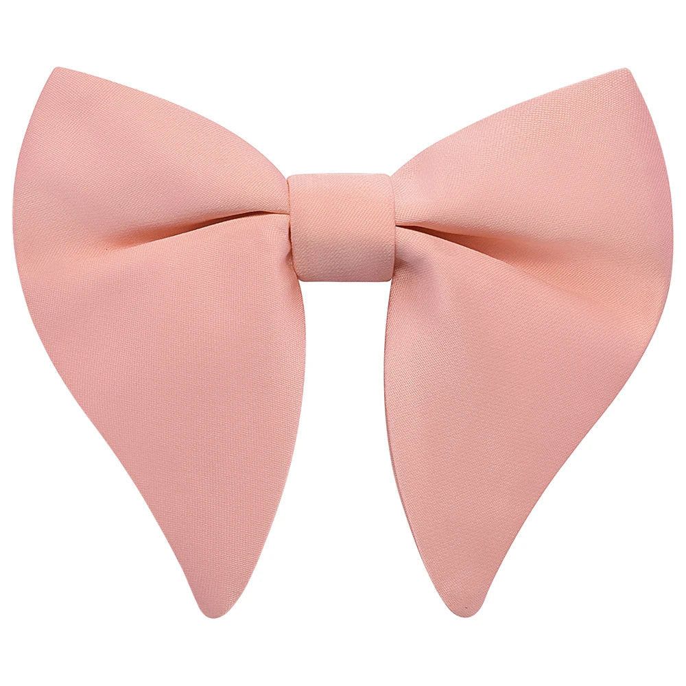 GUSLESON mode rose Champagne bleu solide noeud papillon pour hommes classique grand noeud papillon pour fête de mariage nœud papillon adulte hommes cravate