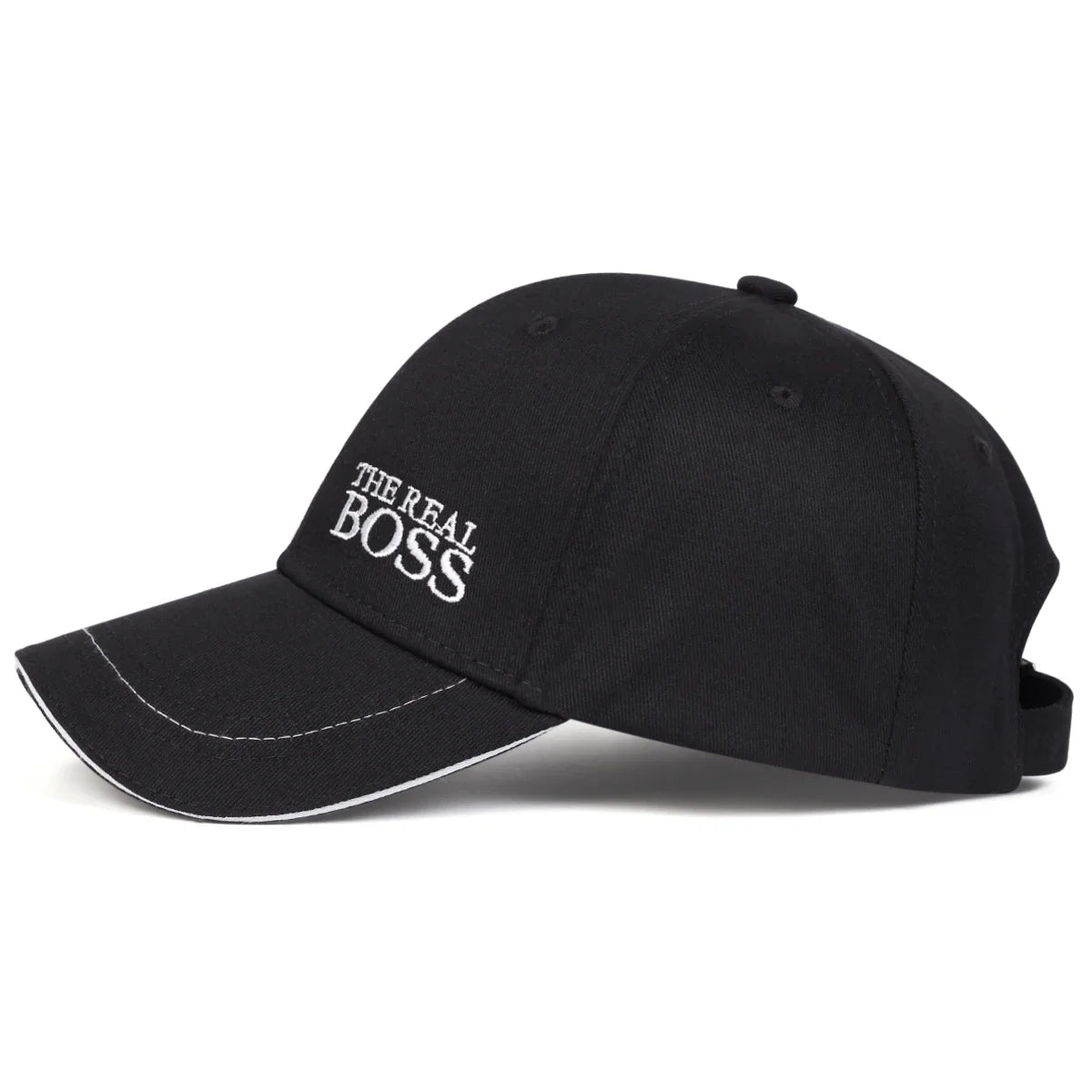 THE REAL BOSS-Casquettes de baseball brodées de lettres, chapeaux décontractés réglables, chapeau hip hop, chapeau de protection solaire, unisexe, printemps et automne, extérieur