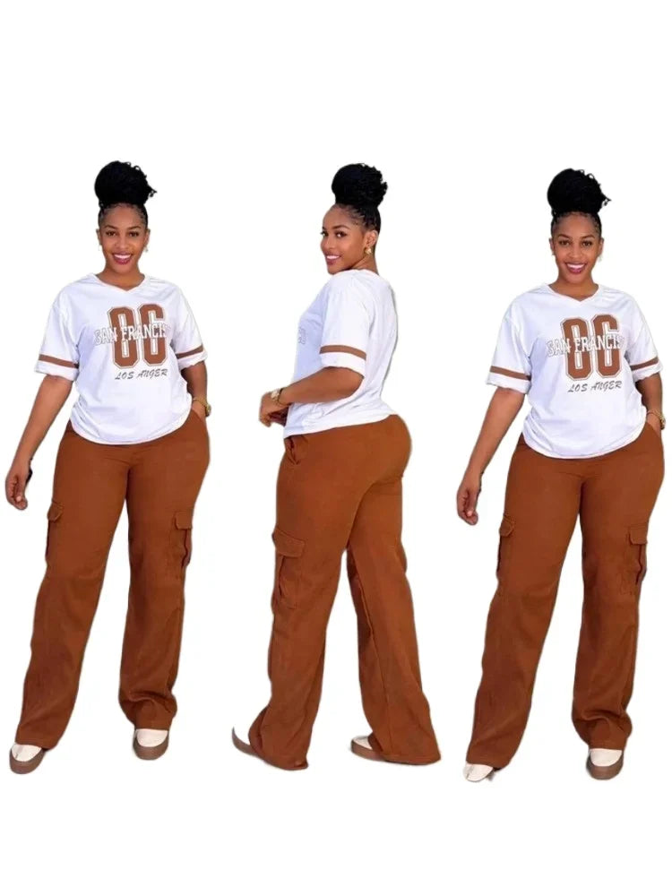 2 pièces femmes ensembles Dashiki africain nouveauté été printemps correspondant ensembles deux pièces ensembles haut pantalon costumes tenues vêtements 2025