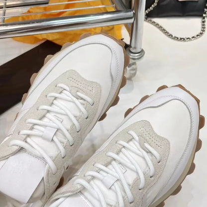 Chaussures de course rétro en daim pour femmes, baskets épaisses, tissu respirant, chaussures de sport à plateforme plate, mode décontractée, recommande une augmentation