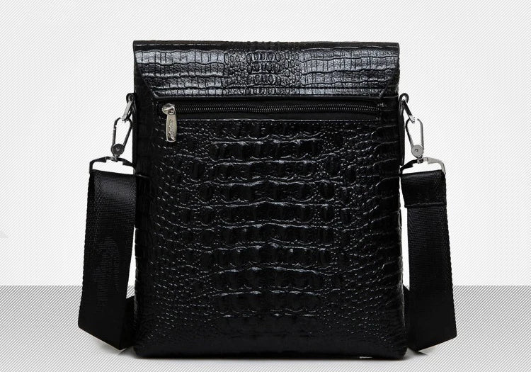 Marque de luxe sac de messager hommes en cuir affaires Alligator sac à bandoulière mâle sacoche décontractée Crocodile Grain sac à bandoulière pour hommes