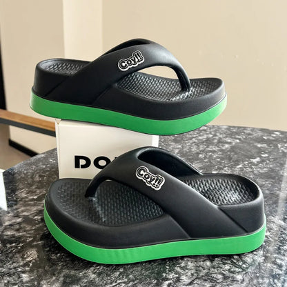 Tongs d'été antidérapantes pour femmes, hauteur 3cm, sandales d'été pour dames, pantoufles pour filles