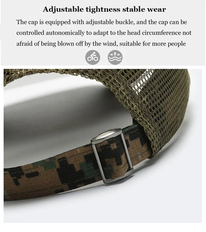 Casquette de Baseball Camouflage drapeau américain pour hommes, tactique respirante en plein air, chapeau à visière d'alpinisme réglable et élégant