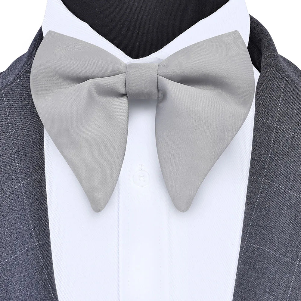 GUSLESON mode rose Champagne bleu solide noeud papillon pour hommes classique grand noeud papillon pour fête de mariage nœud papillon adulte hommes cravate