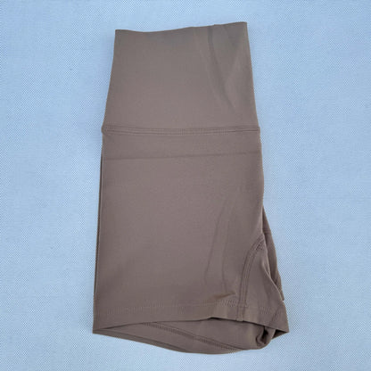 Femmes Fitness Sport court taille haute Yoga court Legging Squatting preuve entraînement complet Jog athlète couleur unie court