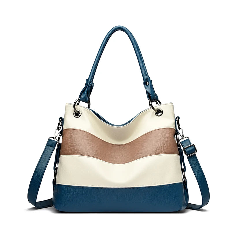 Trois couches de luxe fourre-tout décontracté femmes Sac de haute qualité en cuir Pu dames sacs à main pour femmes grand épaule sacs à bandoulière Sac nouveau